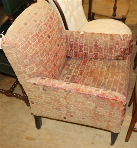 Upholstered armchair